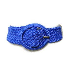 VTG 00s blue woven wide belt
